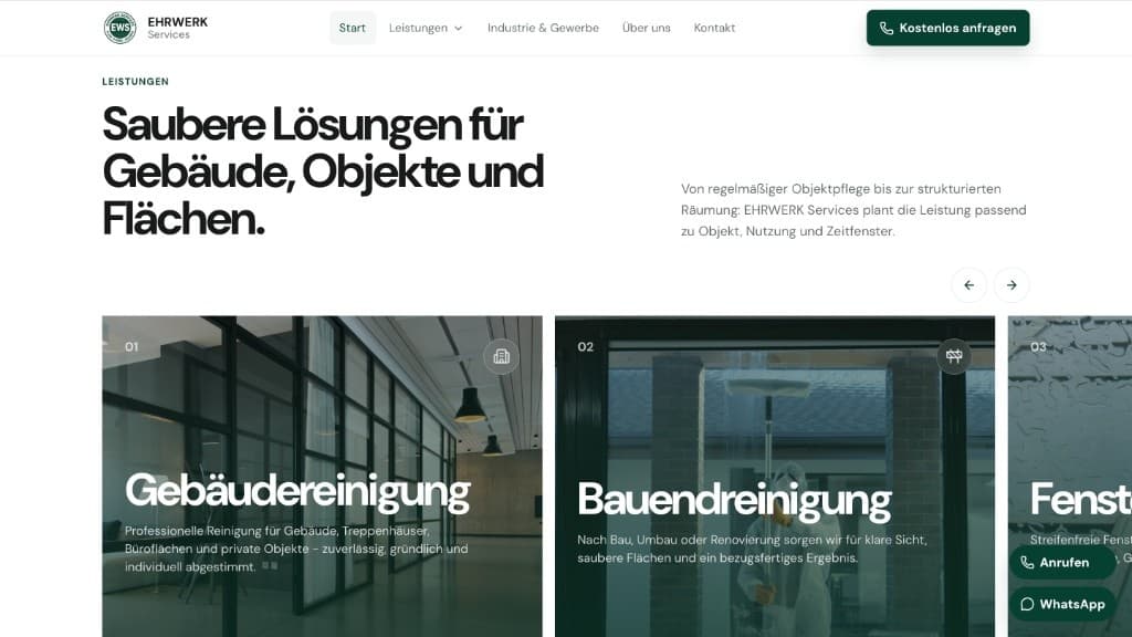 Leistungsbereich von ehrwerk.de