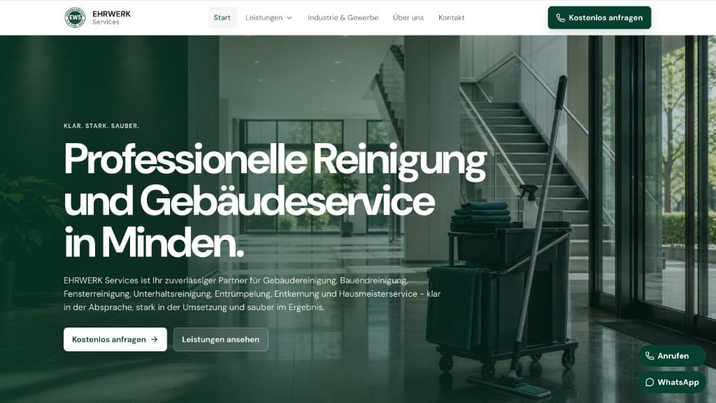 Startseite von ehrwerk.de