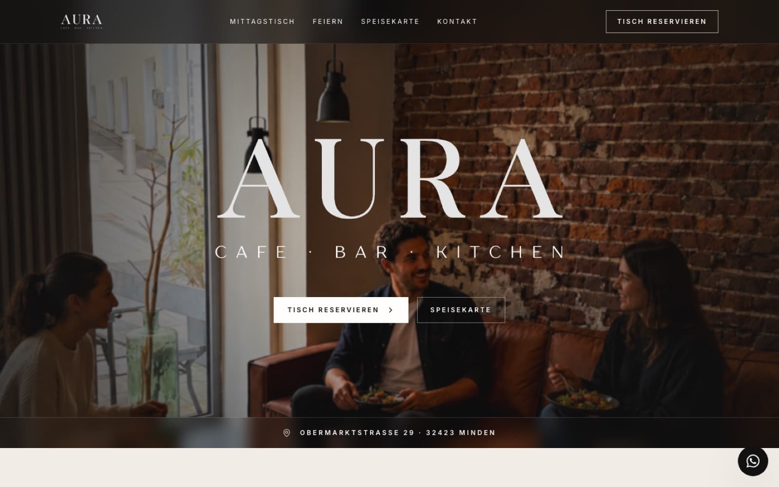 Startseite von aura-minden.de
